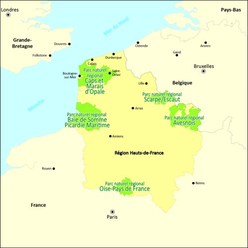 Les parcs naturels régionaux des Hauts-de-France